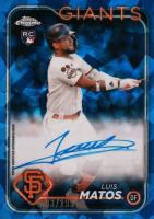 2024 Topps Chrome Sapphire Chrome Sapphire Autographs #CSALM Luis Matos Baseball Card