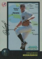 1998 Bowman Chrome International #221 Orlando Hernandez Refractor Baseball Card