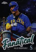 2024 Topps Chrome Fanatical #FAN3 Julio Rodriguez Black Refractor Baseball Card