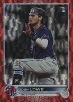 2022 Topps #479 Josh Lowe Red Foilboard Baseball Card