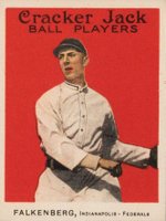 1915 Cracker Jack #20 Cy Falkenberg Baseball Card