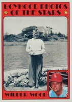 1972 Topps #342 Wilbur Wood Boyhood Photo Baseball Card