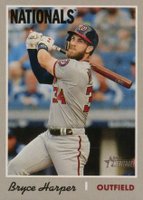2019 Topps Heritage #415 Bryce Harper Action Baseball Card