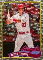 2024 Topps 1989 Topps Baseball #89B2-50 Mike Trout Series 2-Foil Baseball Card