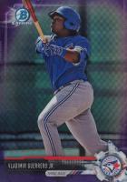2017 Bowman Draft #BDC150 Vladimir Guerrero Jr. Chrome-Batting-Purple Refractor Baseball Card