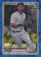 2020 Bowman Draft Chrome Sapphire Edition #BD180 Riley Greene Baseball Card