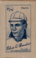 1910 White Silks # Chief Bender Baseball Card