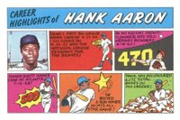 1973 Topps Comics # Hank Aaron Baseball Card