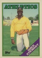 1988 Topps Tiffany #476 Dave Stewart Baseball Card