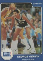 1985 Star Lite #10 George Gervin Basketball Card