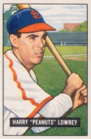 1951 Bowman #194 Harry (Peanuts) Lowrey Baseball Card