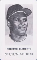 1970 Milton Bradley # Roberto Clemente Baseball Card