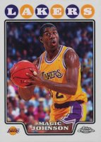 2008 Topps Chrome #171 Magic Johnson Refractor Basketball Card