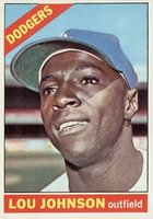 1966 Topps #13 Lou Johnson Baseball Card