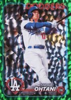 2024 Topps #500 Shohei Ohtani Green Foil Baseball Card