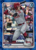 2020 Bowman Draft Chrome Sapphire Edition #BD73 Casey Martin Baseball Card