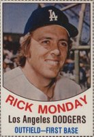1977 Hostess #30 Rick Monday Hand Cut Baseball Card