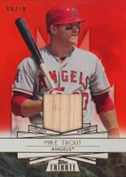 2014 Topps Tribute Forever Young Relics #FYRMT Mike Trout Red Baseball Card
