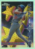 1996 Topps Chrome #2 Mike Piazza Refractor Baseball Card