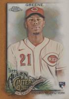 2022 Topps Allen & Ginter Chrome #209 Hunter Greene Orange Refractor Baseball Card
