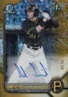 2022 Bowman Chrome Prospect Autographs #CPAJS Jack Suwinski Gold Shimmer Refractor Baseball Card