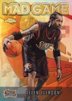 2001 Topps Chrome Mad Game #MG1 Allen Iverson Refractor Basketball Card