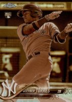 2018 Topps Chrome #31 Gleyber Torres Sepia Refractor Baseball Card