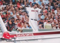 2017 Topps #350 David Ortiz Swinging Baseball Card