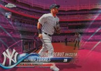 2018 Topps Chrome Update #HMT33 Gleyber Torres Pink Refractor Baseball Card