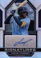 2023 Panini Prizm Signatures #SIGJC Junior Caminero Hyper Baseball Card