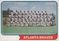 1974 O-Pee-Chee #483 Atlanta Braves Baseball Card