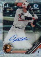 2019 Bowman Draft Chrome Draft Picks Autograph #CDAAR Adley Rutschman Refractor Baseball Card