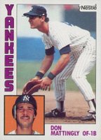 1984 Topps Nestle Hand Cut #8 Don Mattingly Baseball Card
