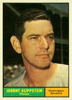 1961 Topps #539 Johnny Klippstein Baseball Card