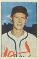 1952 Berk Ross # Red Schoendienst Baseball Card