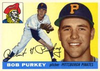1955 Topps #118 Bob Purkey Baseball Card