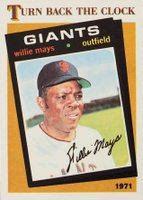 1986 Topps Tiffany #403 Willie Mays Turn Back The Clock Baseball Card