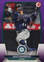 2023 Bowman #96 Julio Rodriguez Purple Baseball Card