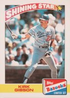 1989 Bazooka #10 Kirk Gibson Baseball Card