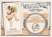 2012 Topps Allen & Ginter What's in A Name #WIN72 Carsten Charles Sabathia Baseball Card