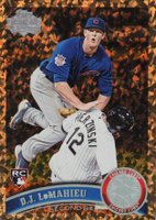 2011 Topps Update #US205 DJ LeMahieu Cognac Diamond Anniversary Baseball Card
