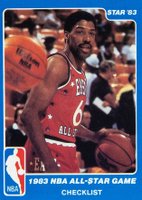 1983 Star All-Star Game #1 Julius Erving Basketball Card
