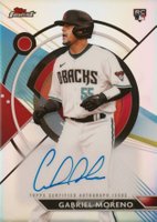 2023 Topps Finest Finest Autographs #GM Gabriel Moreno Baseball Card