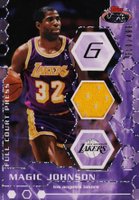 2007 Stadium Club Full Court Press Relics #MJ Magic Johnson Basketball Card