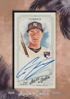 2018 Topps Allen & Ginter Framed Mini Baseball Autographs #MA-GT Gleyber Torres Baseball Card