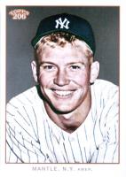 2009 Topps 206 Mantle Checklists #6 Mickey Mantle Baseball Card