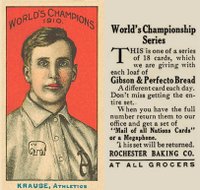 1911 Rochester Baking # Harry Krause Baseball Card