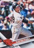 2017 Topps #675 Buster Posey Batting Baseball Card