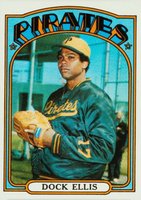 1972 Topps #179 Dock Ellis Baseball Card