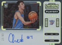 2022 Panini Contenders #137 Chet Holmgren Variation-Autograph-Playoff Basketball Card